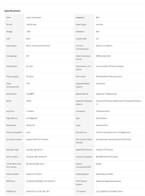 8mp ip ptz camera Helsinki - photo 3
