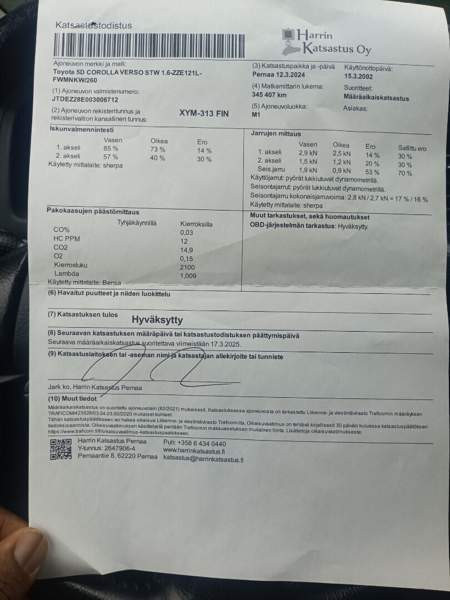 Toyota Corolla Verso Tampere – foto 7