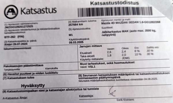 Mazda 6 Peräseinäjoki - valokuva 5