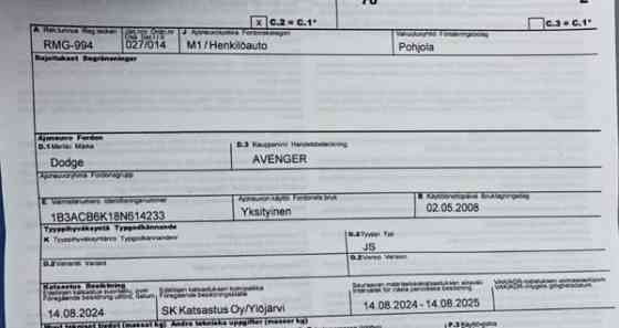 Dodge Avenger Ikaalinen