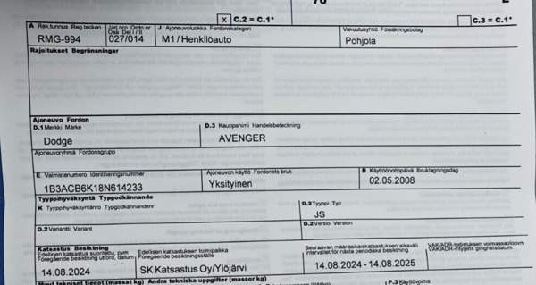 Dodge Avenger Ikaalinen - photo 6