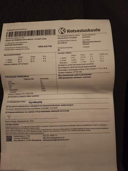 Nissan Primera Hämeenlinna - valokuva 8