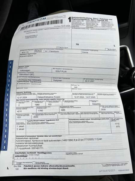 Volkswagen Golf Plus Куопио - изображение 8