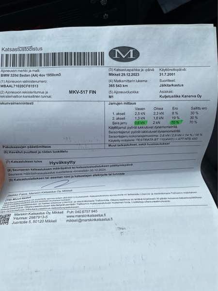 BMW 320 Elimäki - valokuva 7