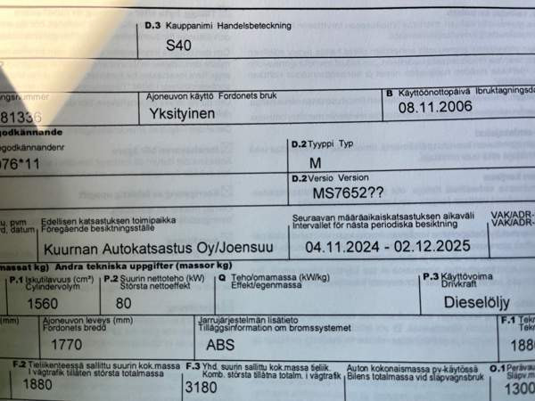 Volvo S40 Kontiolahti – foto 6