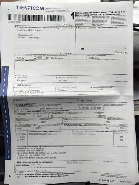 Peugeot Boxer Tohmajärvi - valokuva 5