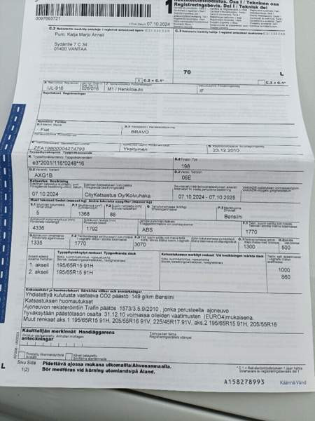 Fiat Bravo Vantaa - valokuva 8