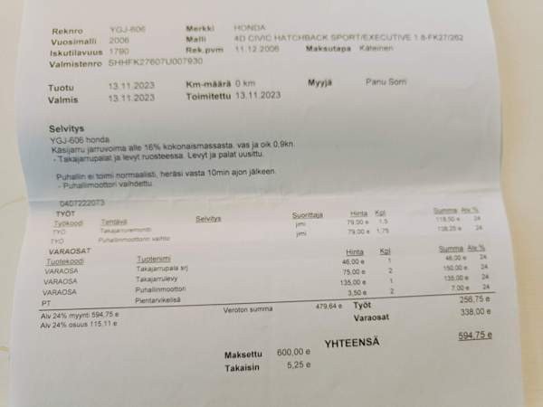 Honda Civic Tampere – foto 8