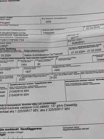 Peugeot 3008 Kitee