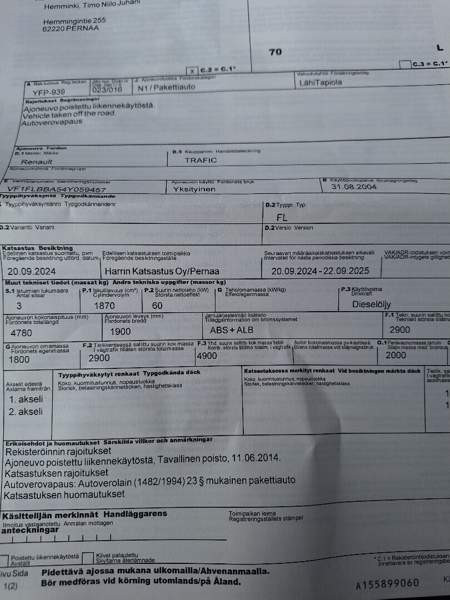 Renault Trafic Kauhava - valokuva 7