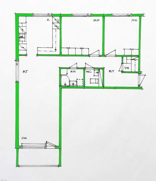 3h + k + lasp + kph + erill. wc + vh  Pieksämäki - photo 2
