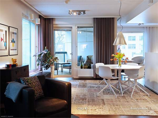 3h, avok, s, kph, khh, vh, lasitettu parveke  Helsinki - изображение 1