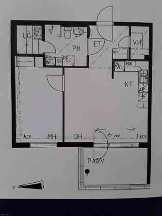 2h + avok + s + vh+lasitettu parveke  Vantaa