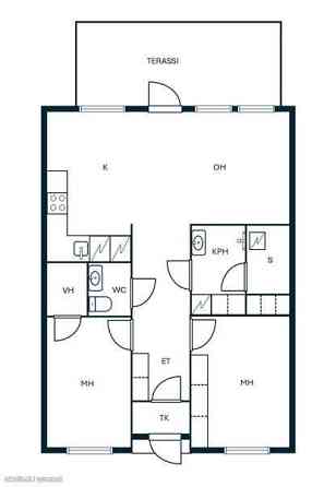 3h + avok + kph + s + wc + terassi  Espoo