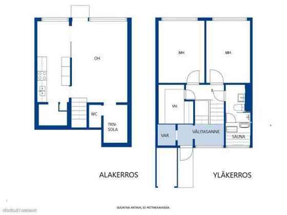 3h+k+kph+s+vh+erillinen wc ja piha  Ylitornio