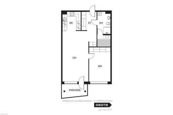 2h + k + kph + s + lasitettu parveke  Espoo