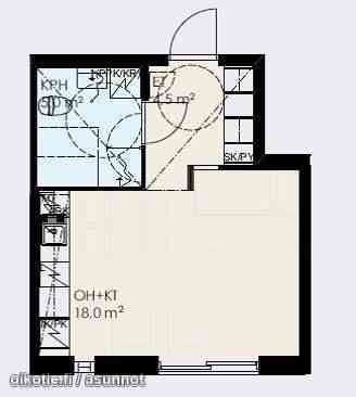 1h + avok + kylpyhuone + ranskalainen parveke  Vantaa