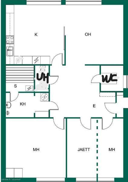 4h + avok + et + wc + ph+ s + komero  Luga - photo 5