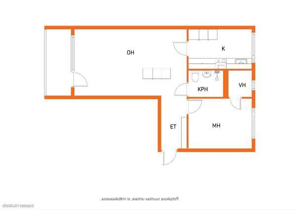 2h, k, kh, vh, parveke  Jyväskylä - valokuva 3