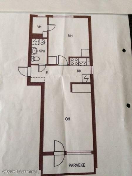 2h + kk + kph+ lasitettu parveke  Глебычево - изображение 1