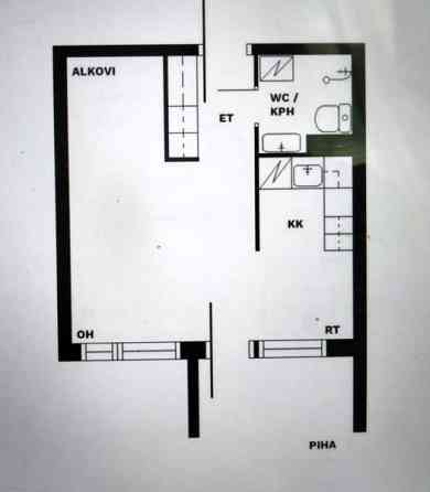 1h+alkovi+kk+kylpyhuone+oma piha  Эспоо