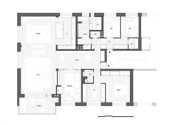 7h + k + 2kph + s + erill.wc + vh + lasitettu parv  Helsinki - valokuva 2