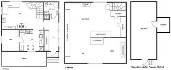 2h+k+oh+kph+terassi+käyttöullakko+kellari  Vantaa