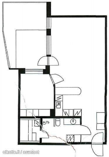 2h + avok + s + terassipiha  Helsinki - изображение 3
