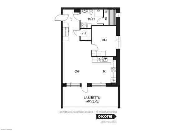 2 h + k + vh + kh + s + lasitettu parveke  Rovaniemi