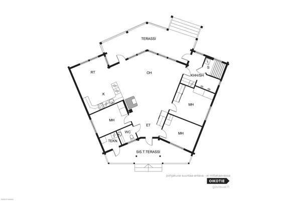 4h, k, rt, s,kph/khh, erillinen wc, lämmönjakohuon  Kuopio - photo 2