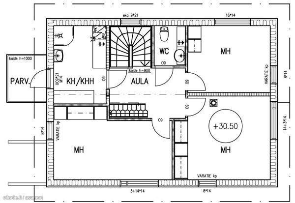4h+avok+2wc+khh/kph+kph+s+ullakko+ulkovarasto+piha  Helsinki - изображение 3