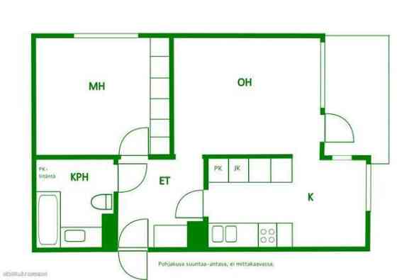 2h + k+kph+parveke  Helsinki