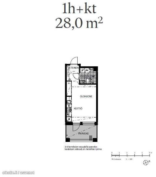 1h + kk + kph + p  Helsinki - valokuva 2