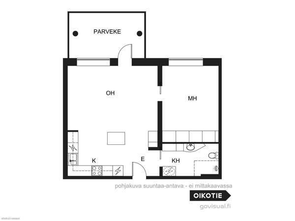 2h, kk, kph, parveke  Вантаа - изображение 2