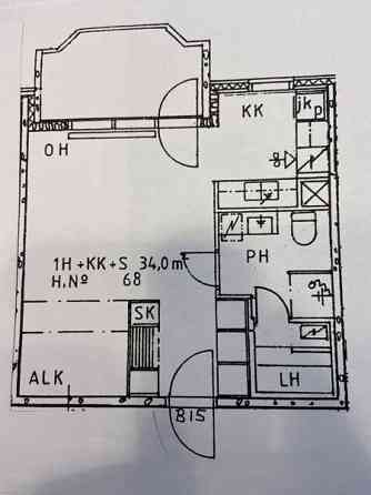 1h + kk + alkovi + kph + s + lasit.parv.  Глебычево