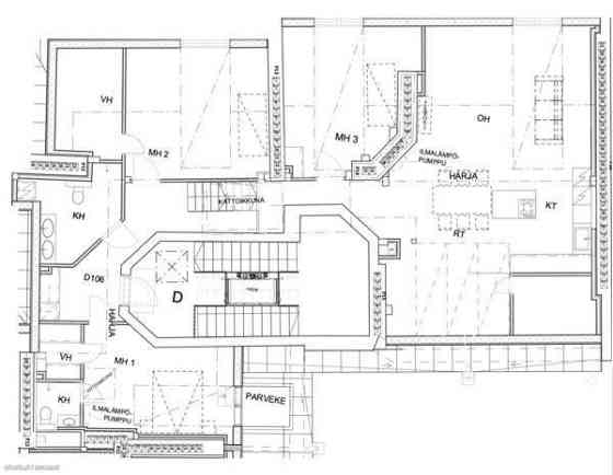 4h + kt + 2 kph + vh + parveke  Helsinki