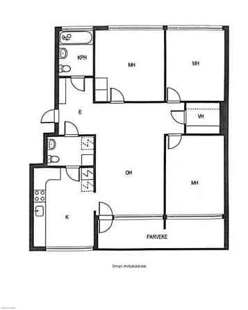 4h + k + kph + 2 wc + lasitettu parveke  Helsinki