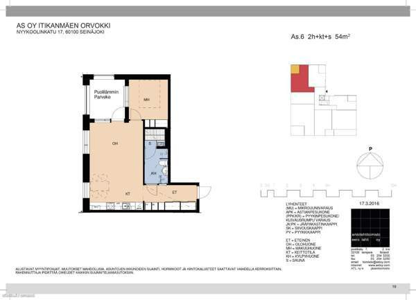 2h + s + lämmitetty parveke  Seinäjoki - valokuva 4