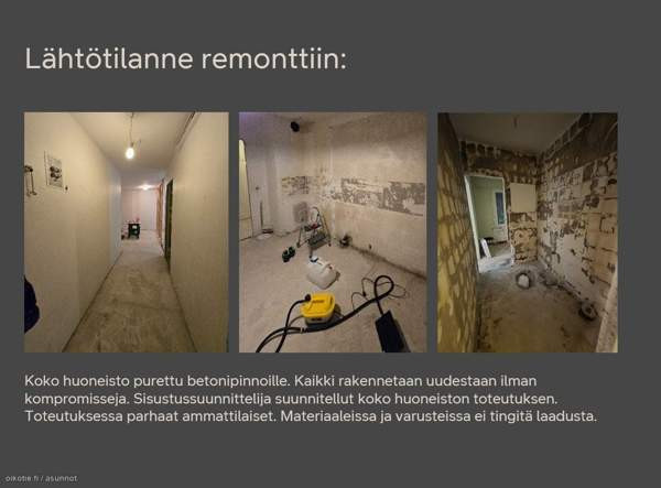 2h + p+vh+parveke  Oulu - valokuva 3