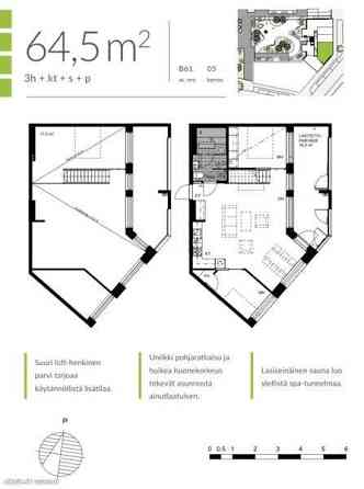 3h + parvi + sauna + lasitettu parveke  Helsinki