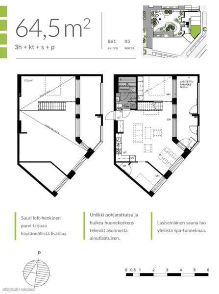 3h + parvi + sauna + lasitettu parveke  Helsinki - изображение 2