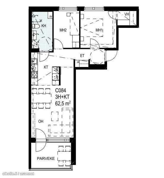 3h + kt + vh + las. p  Vantaa - valokuva 2