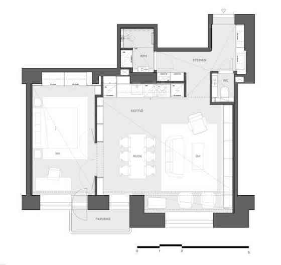 2h + keittiö + kph + wc + parveke  Helsinki