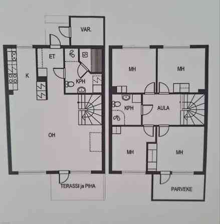 5h + k + s + p + kaksi varastoa  Jaervenpaeae