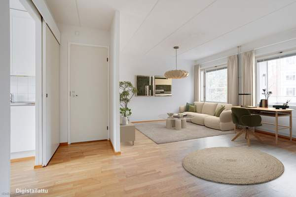 2h, keittiö, kph/wc/s, lasitettu parveke  Helsinki - изображение 1