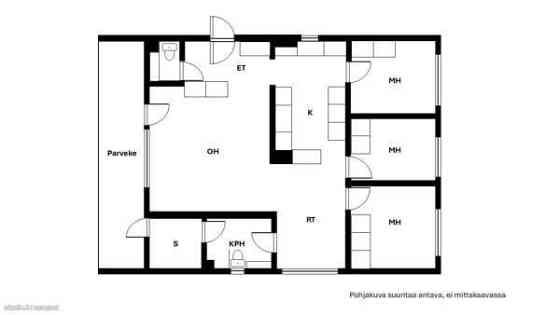 4h + k + kph + sauna + erillinen wc + ruokailutila  Espoo