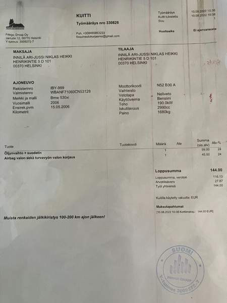 BMW 530 Kuhmo - valokuva 5