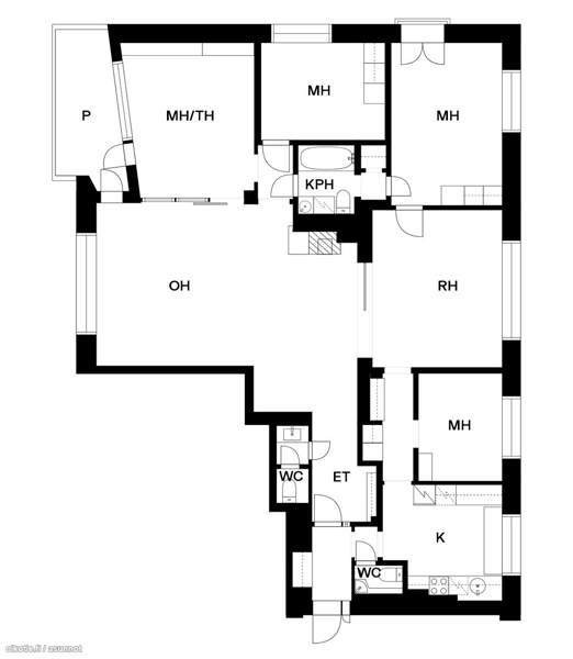 5h + k + kph + ruokasali + parveke + 2 erillistä w  Helsinki - изображение 2