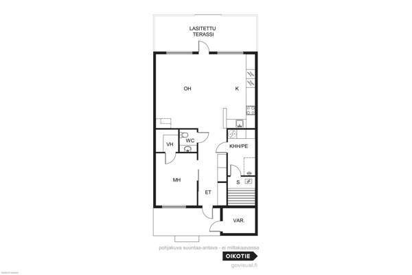2h + avok + s+ varasto + las.terassi.  Orimattila – foto 8