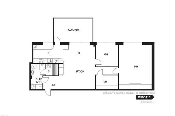 3h + s + p + ph/wc + vh  Sotkamo – foto 2